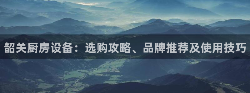 d88尊龙可靠送38元：韶关厨房设备：选购攻略、品牌推荐及使